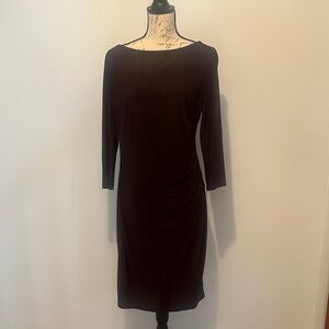 Elegant Burgundy Dress